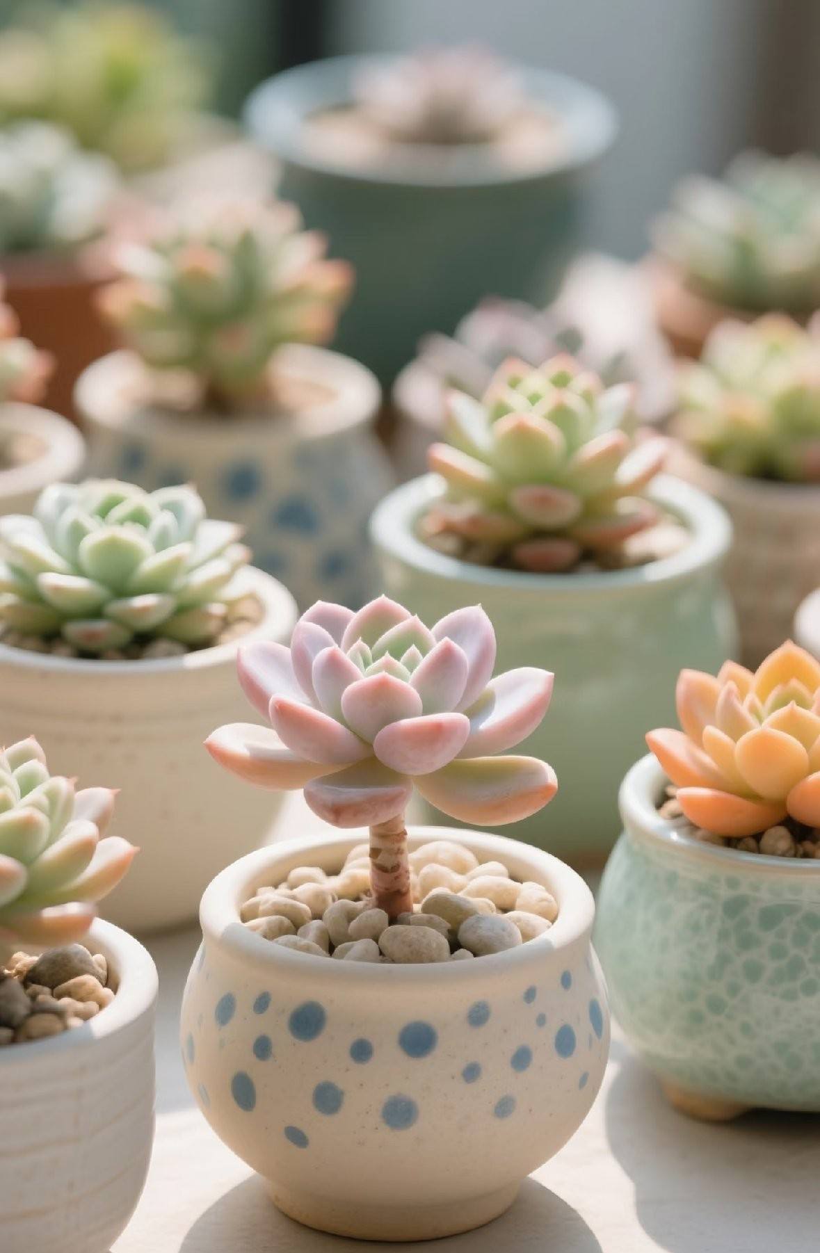 Step 4：浇水玄学！学会这招秒变大神
🔥 浇水口诀：
▪️春秋“干透浇透”（插根筷子到底，干了再浇）
▪️夏冬“控水保命”（沿盆边滴5圈，半月1次）
▪️叶片发皱+盆土干=浇水信号！千万别手贱天天浇！
⚠️致命错误：叶片积水+暴晒=晒伤烂叶！用弯嘴壶沿盆浇，避开叶片！
